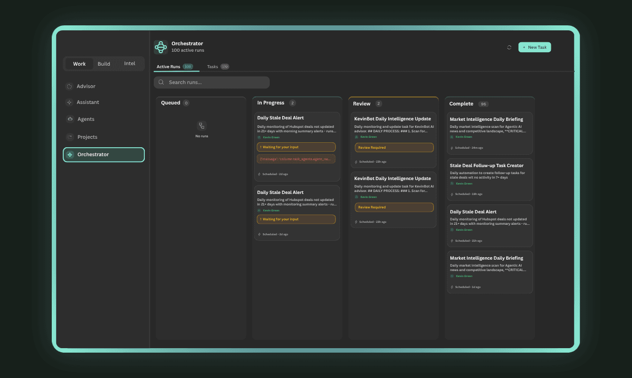 Workflow agent orchestrating a deal-close pipeline across 5 tools