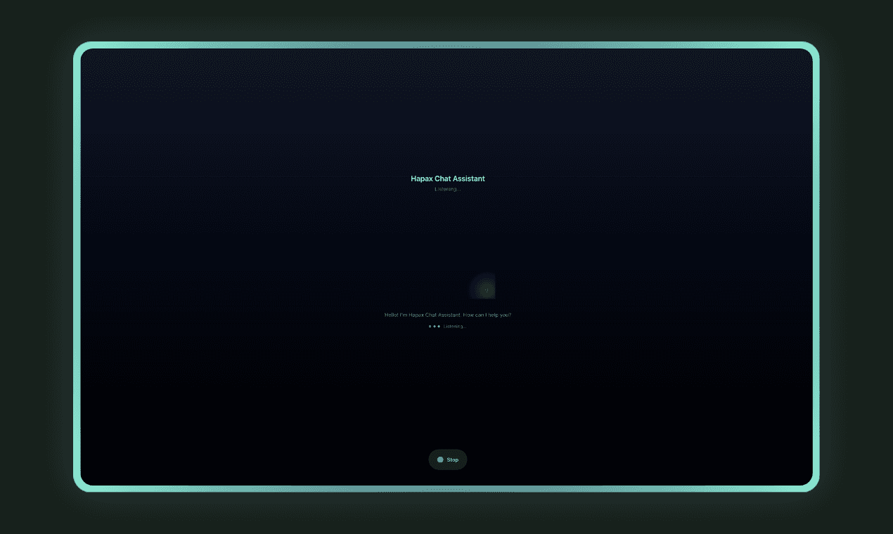 Voice agent in a live customer onboarding call